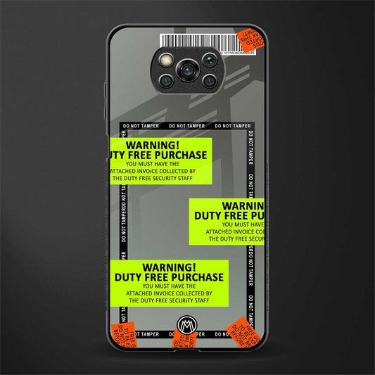 duty free purchase glass case for poco x3 image