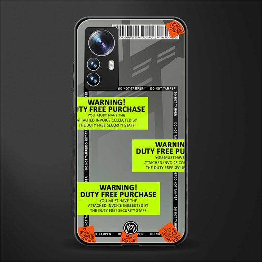 duty free purchase back phone cover | glass case for xiaomi 12 pro