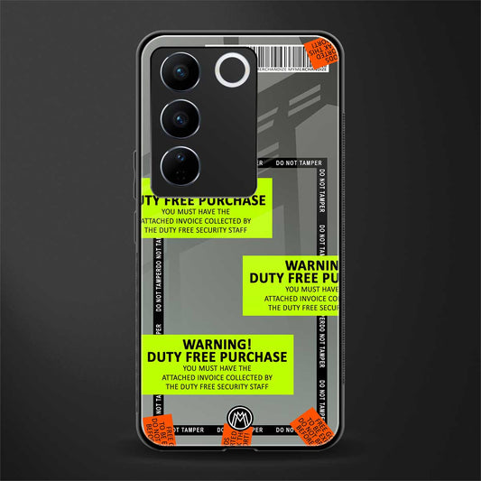 duty free purchase back phone cover | glass case for vivo v27 pro 5g
