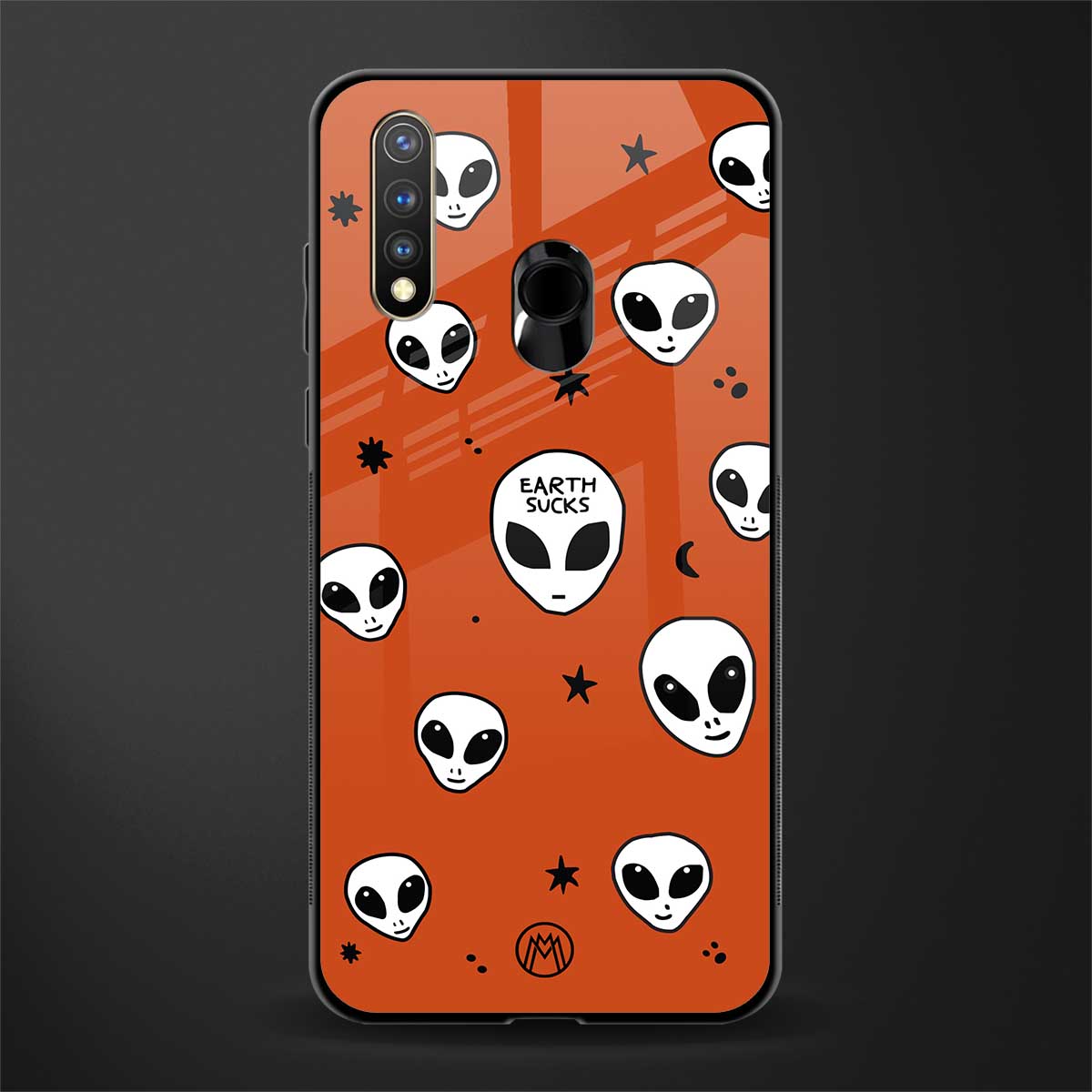 earth sucks glass case for vivo u20 image