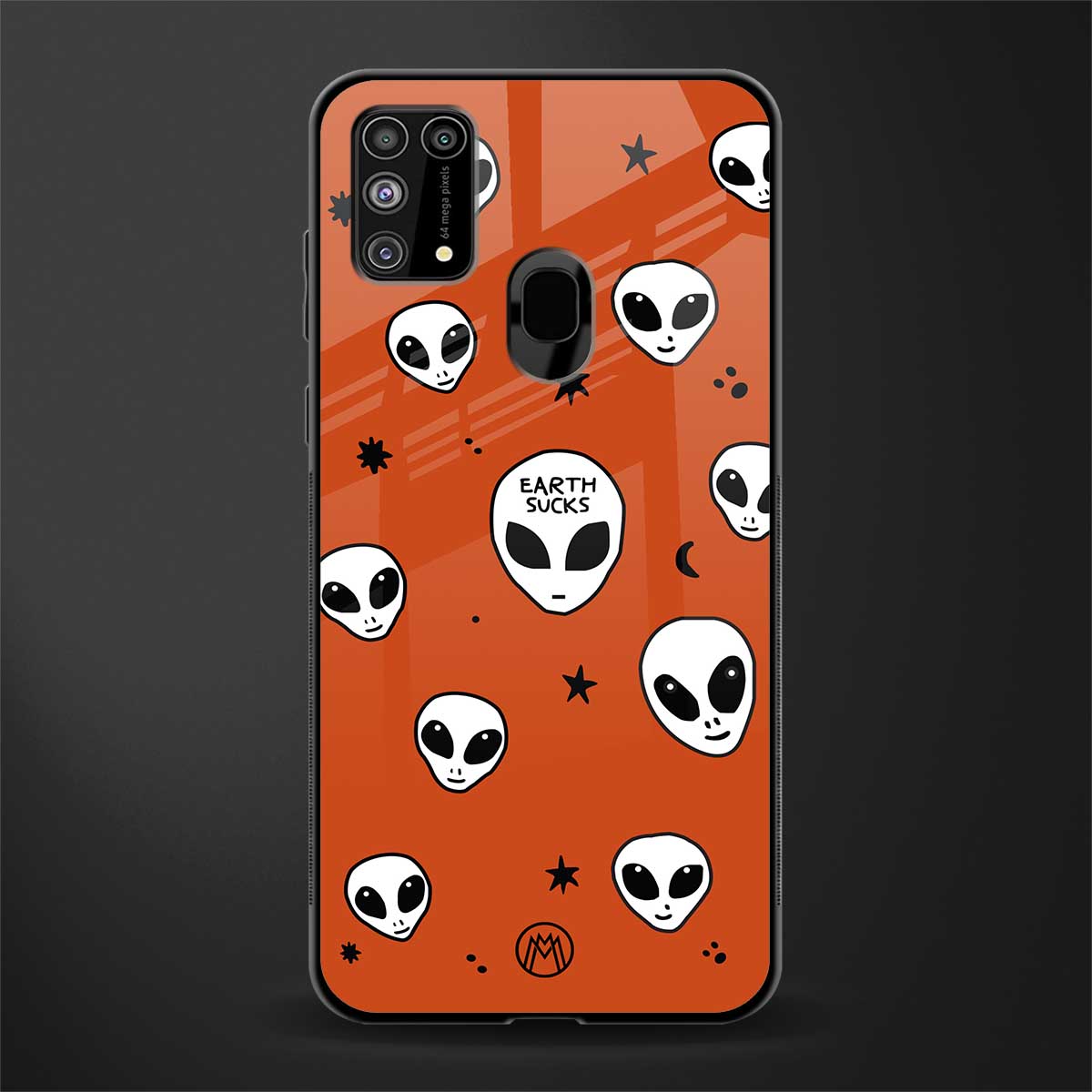 earth sucks glass case for samsung galaxy m31 prime edition image