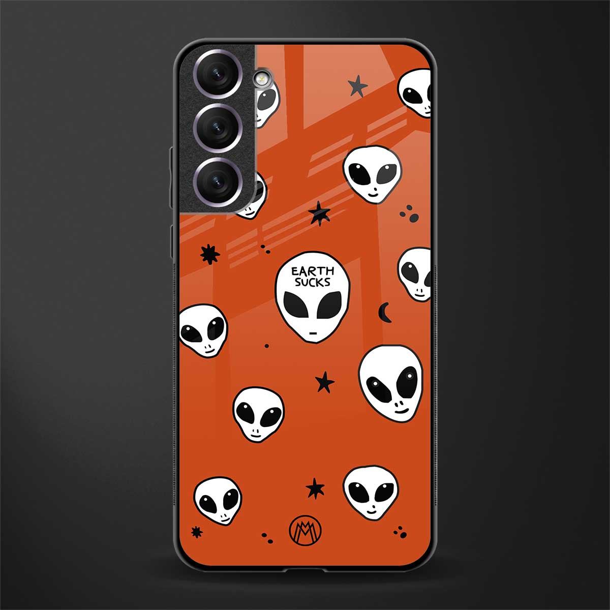 earth sucks glass case for samsung galaxy s21 image