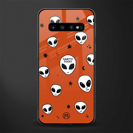 earth sucks glass case for samsung galaxy s10 plus image