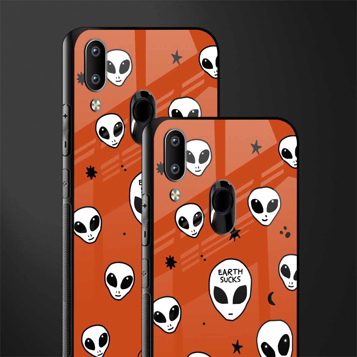 earth sucks glass case for vivo y91 image-2