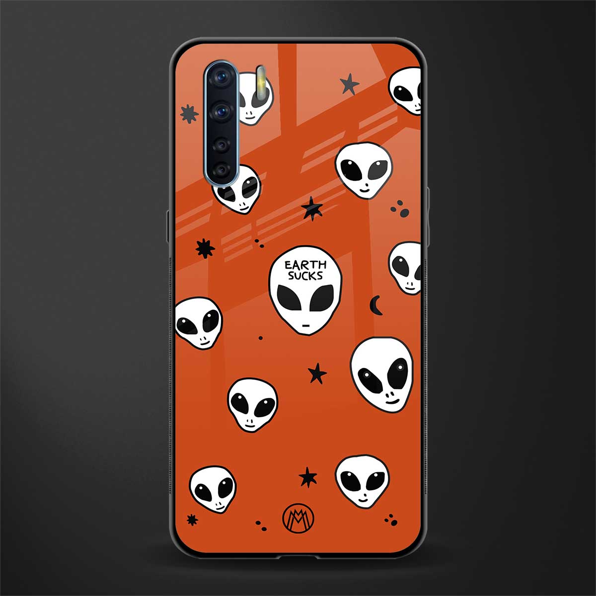 earth sucks glass case for oppo f15 image