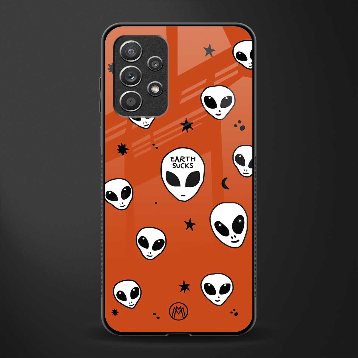 earth sucks glass case for samsung galaxy a72 image