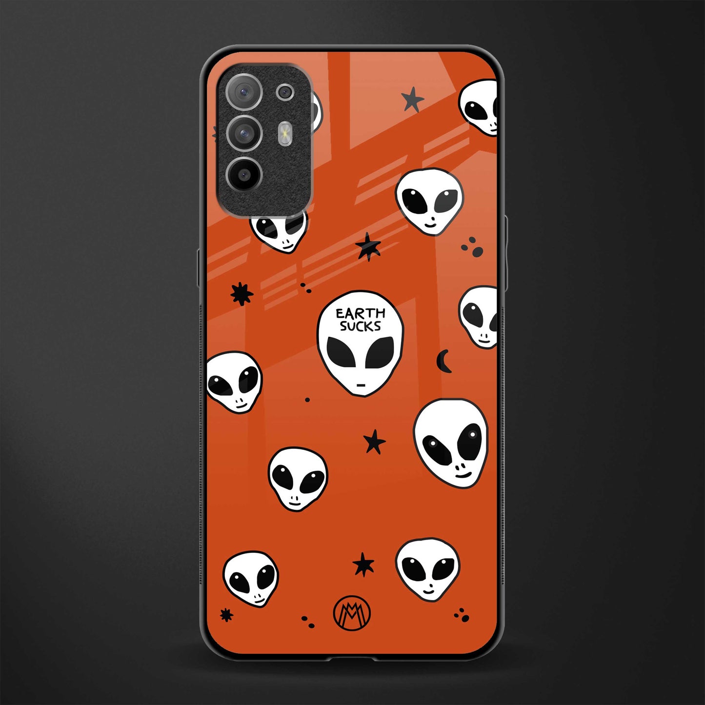 earth sucks glass case for oppo f19 pro plus image