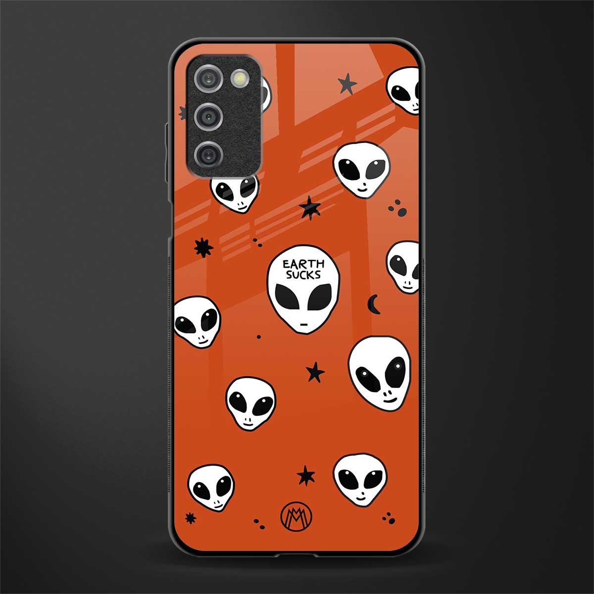 earth sucks glass case for samsung galaxy a03s image