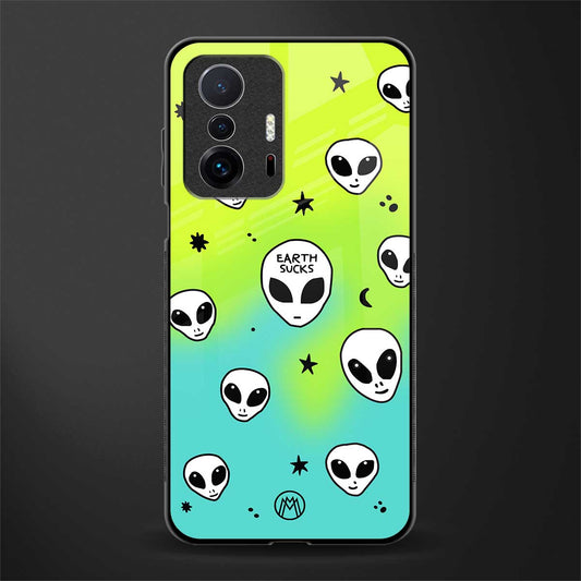 earth sucks neon edition glass case for mi 11t pro 5g image