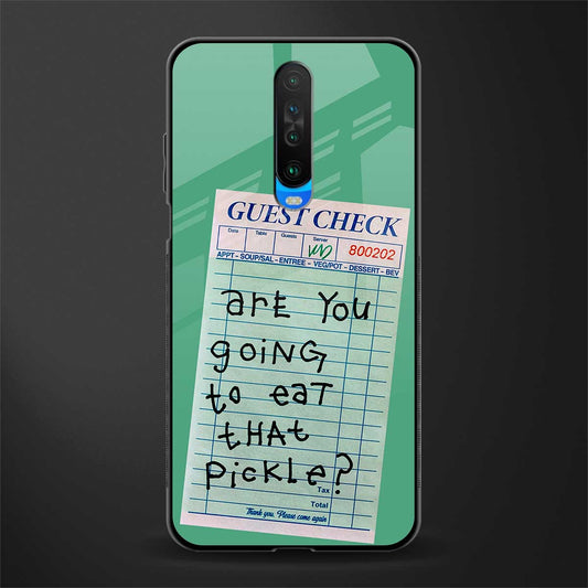 eat that pickle glass case for poco x2 image