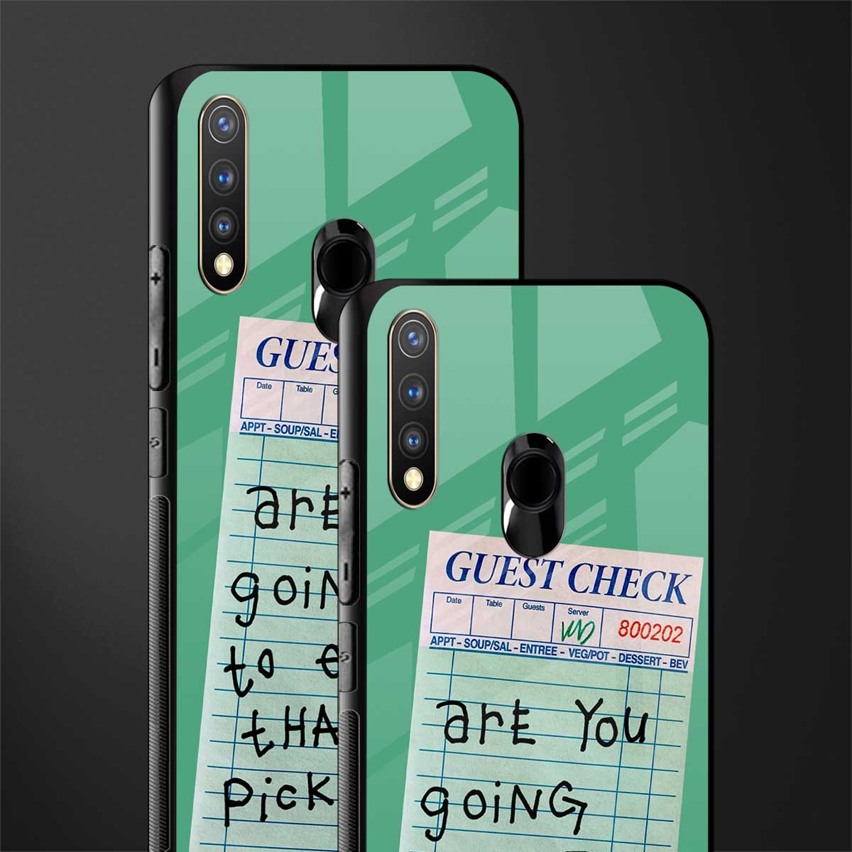 eat that pickle glass case for vivo u20 image-2