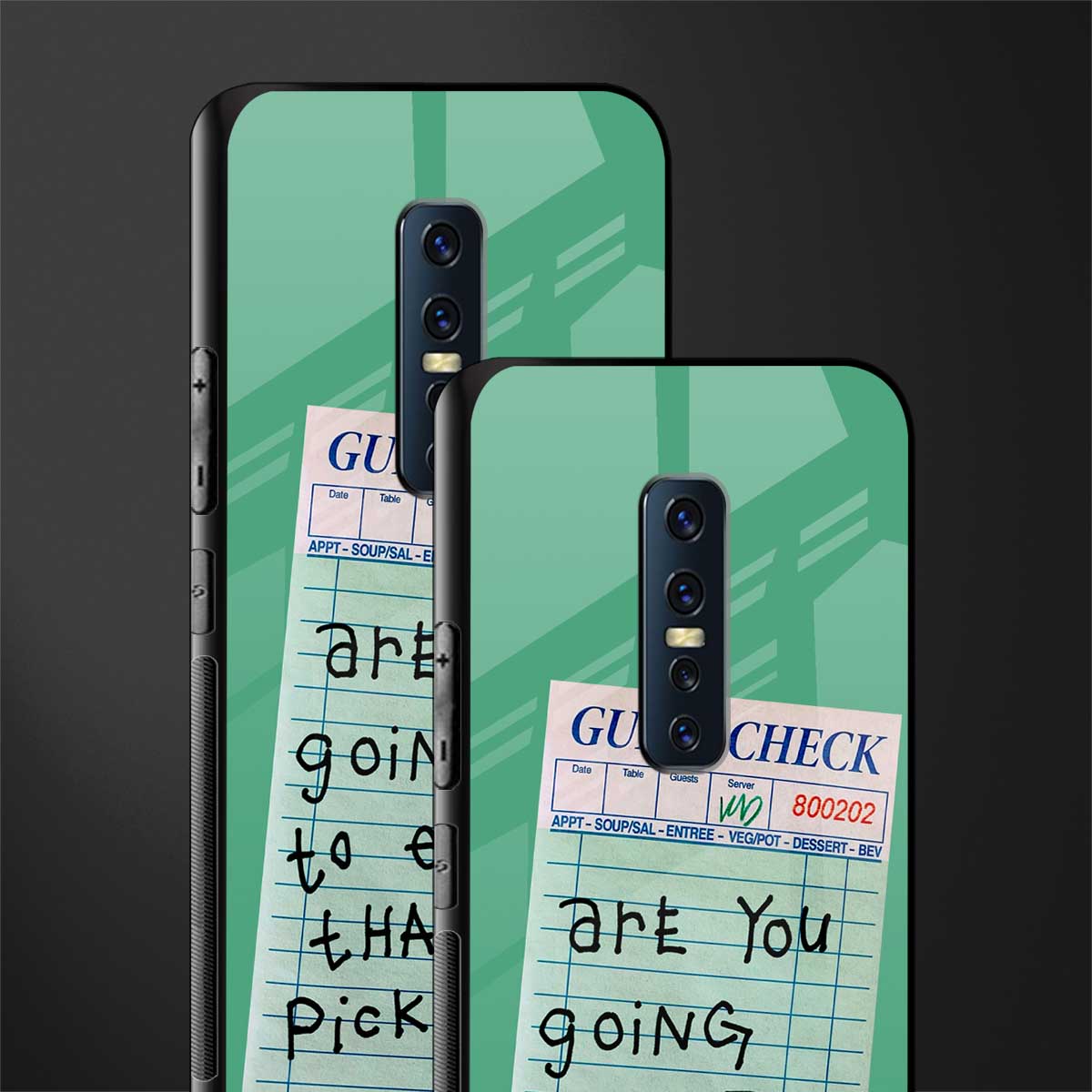 eat that pickle glass case for vivo v17 pro image-2
