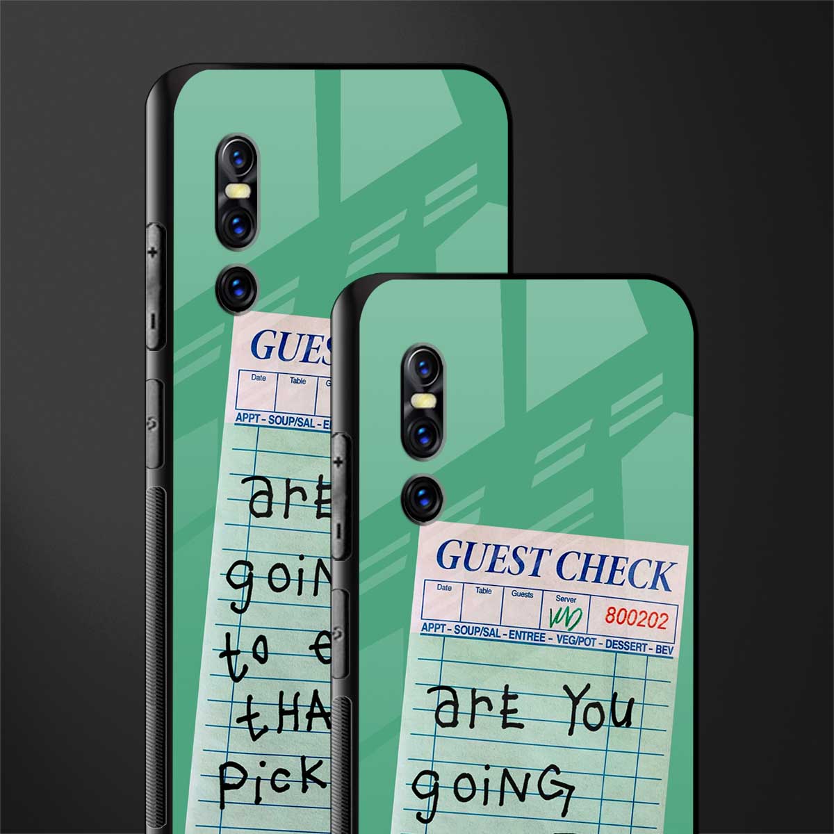 eat that pickle glass case for vivo v15 pro image-2