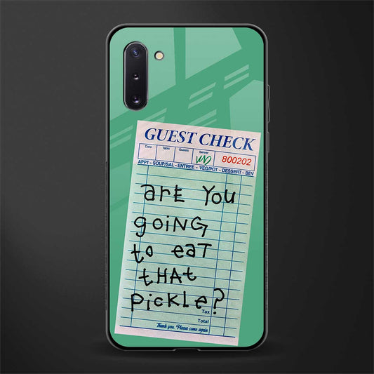eat that pickle glass case for samsung galaxy note 10 image