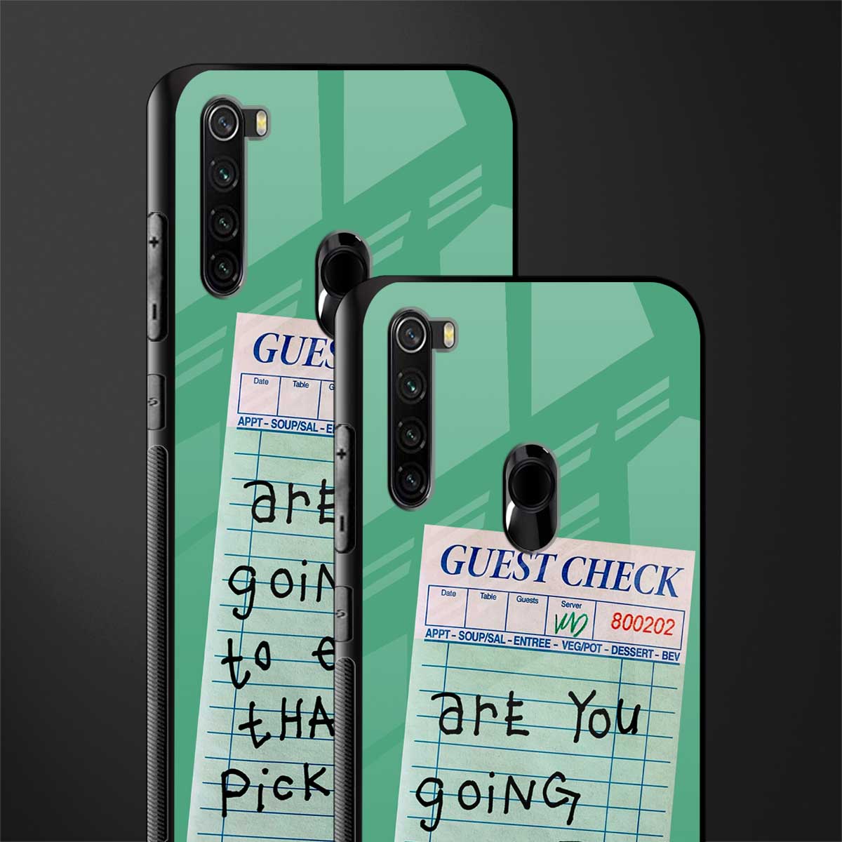 eat that pickle glass case for redmi note 8 image-2
