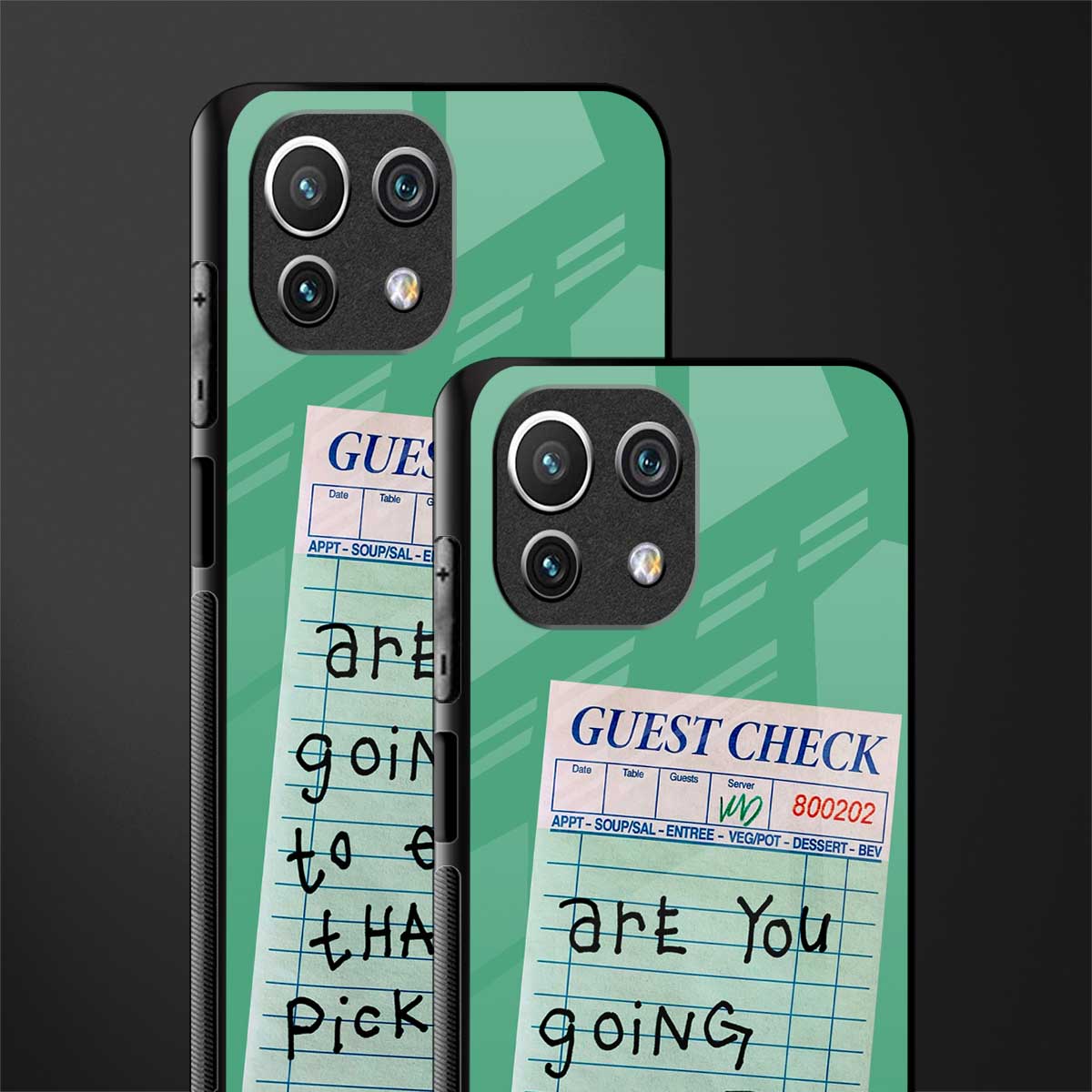 eat that pickle glass case for mi 11 lite image-2