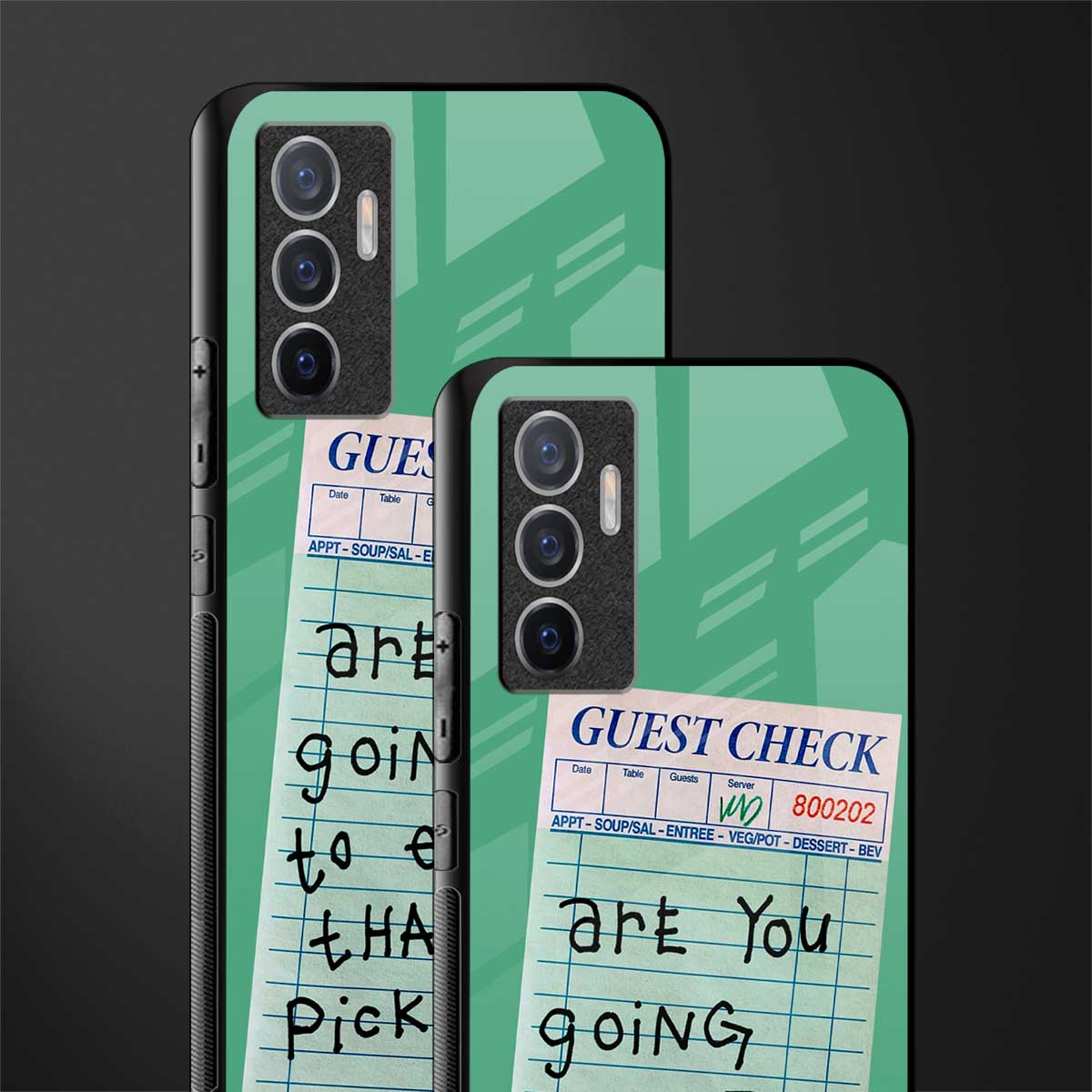 eat that pickle glass case for vivo v23e image-2