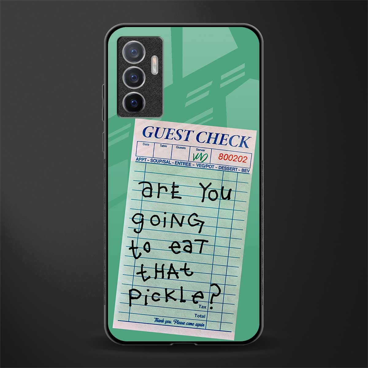 eat that pickle glass case for vivo v23e image
