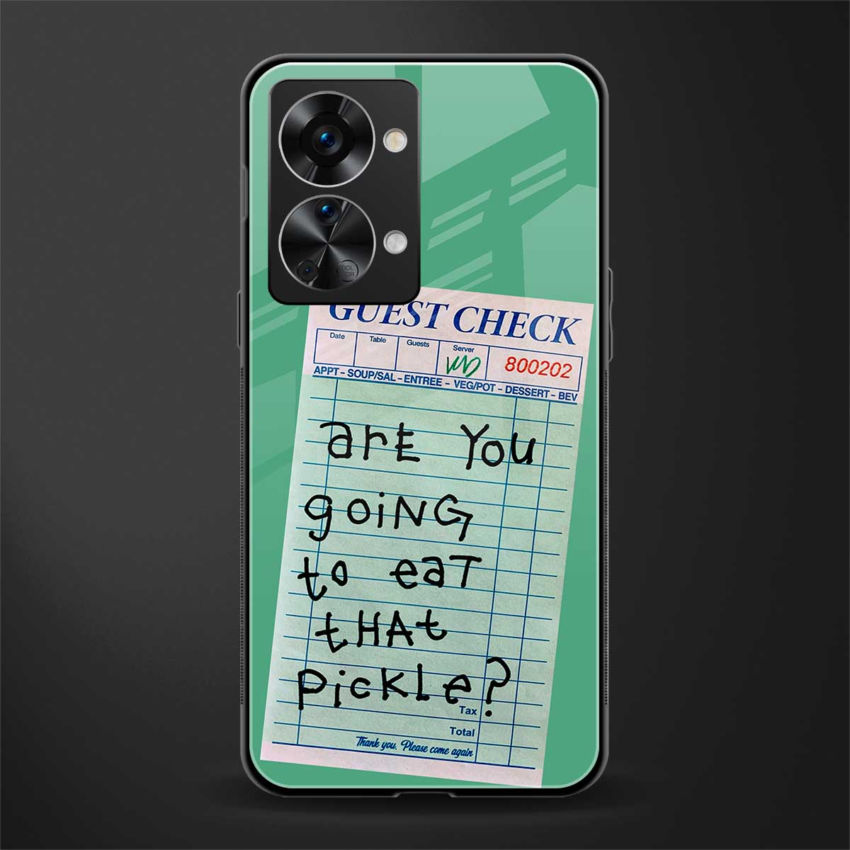 eat that pickle glass case for phone case | glass case for oneplus nord 2t 5g