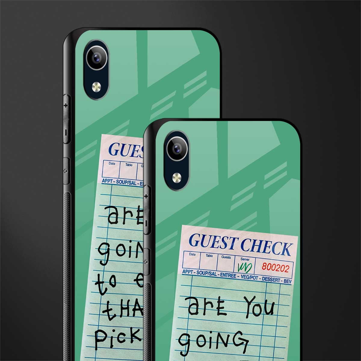 eat that pickle glass case for vivo y90 image-2