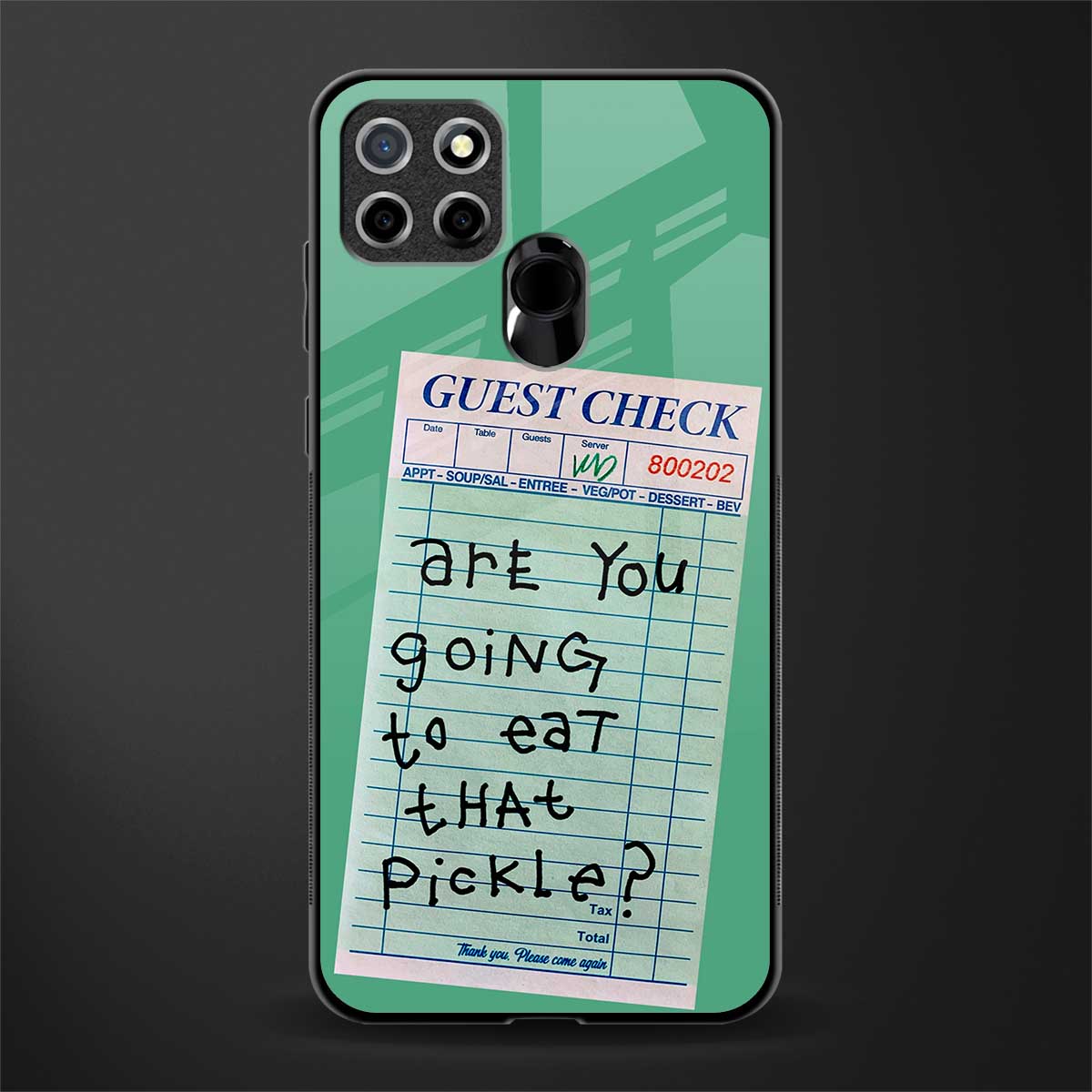 eat that pickle glass case for realme narzo 20 image