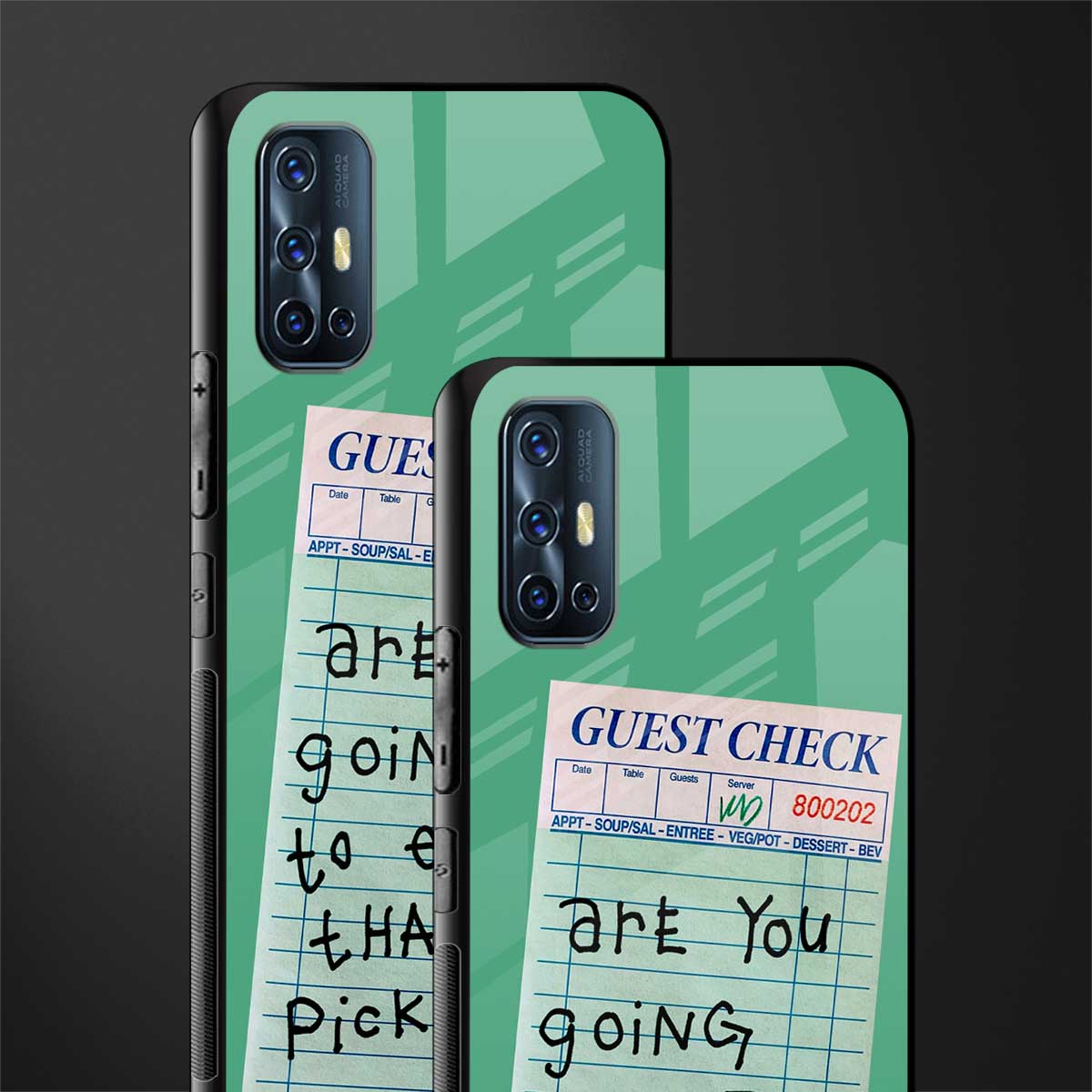 eat that pickle glass case for vivo v17 image-2