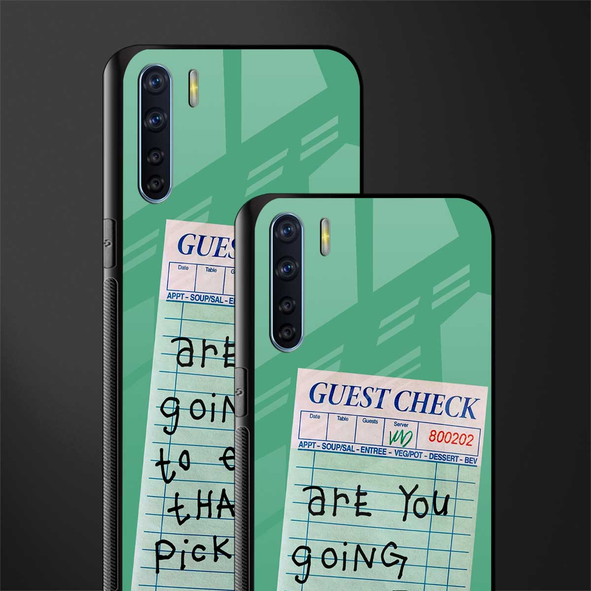 eat that pickle glass case for oppo f15 image-2