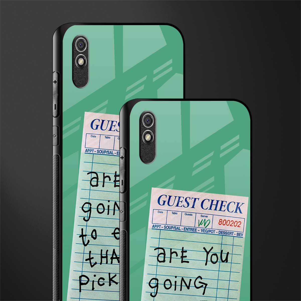 eat that pickle glass case for redmi 9i image-2