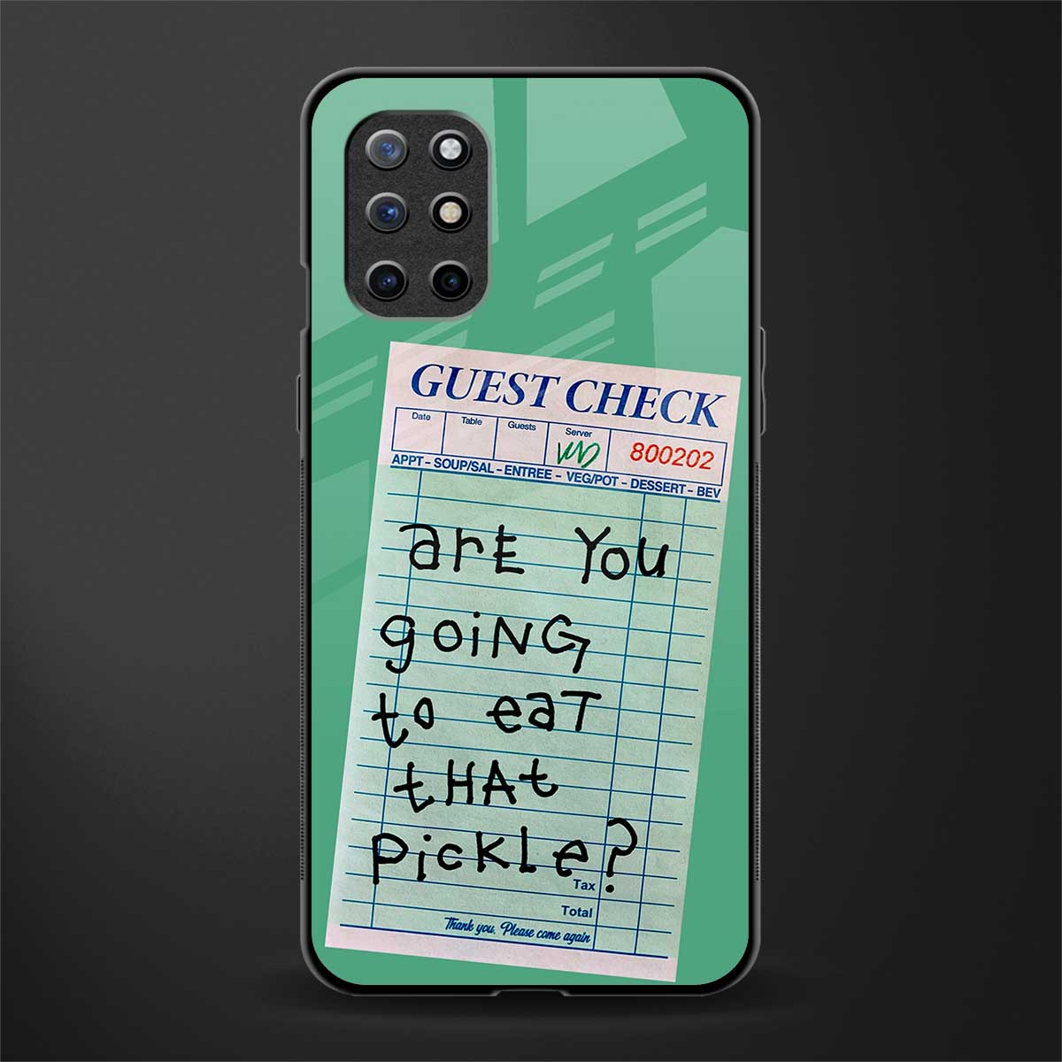 eat that pickle glass case for oneplus 8t image