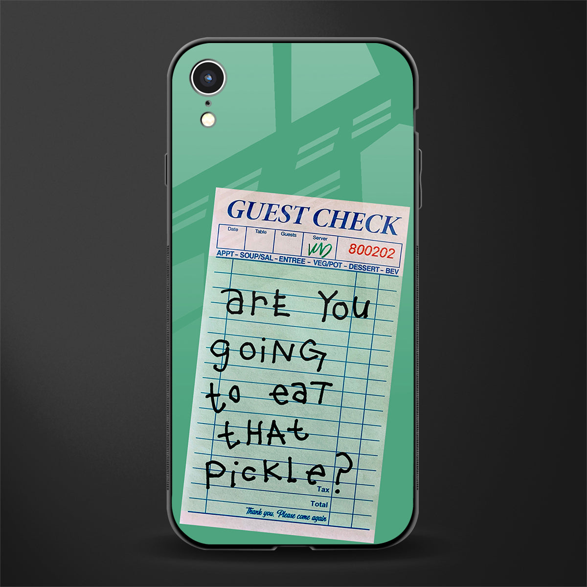 eat that pickle glass case for iphone xr image