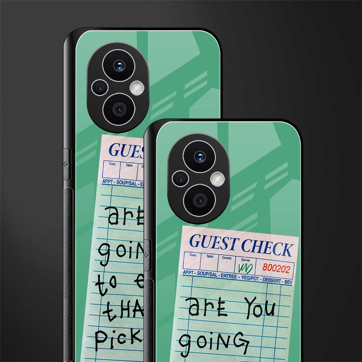 eat that pickle back phone cover | glass case for oppo f21 pro 5g