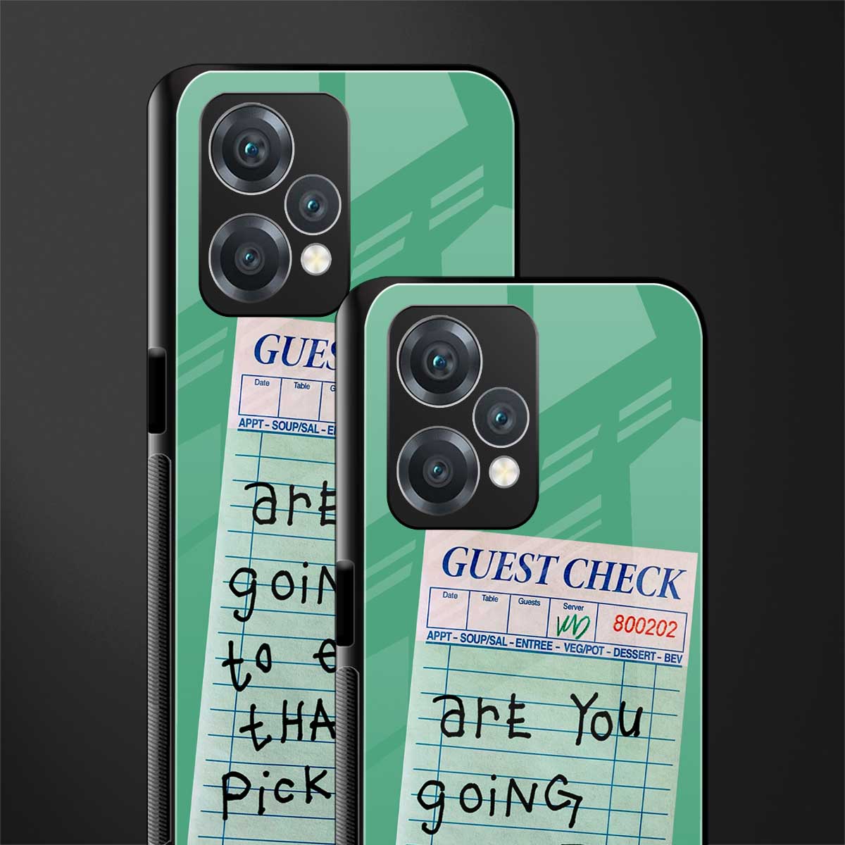 eat that pickle back phone cover | glass case for oneplus nord ce 2 lite 5g