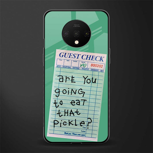 eat that pickle glass case for oneplus 7t image