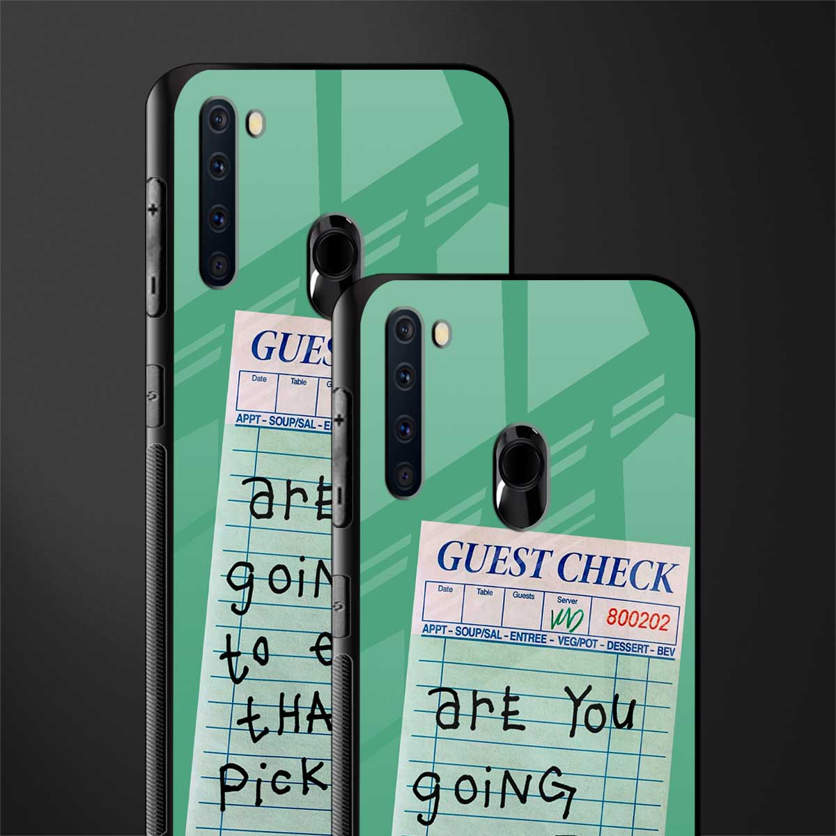 eat that pickle glass case for samsung a21 image-2