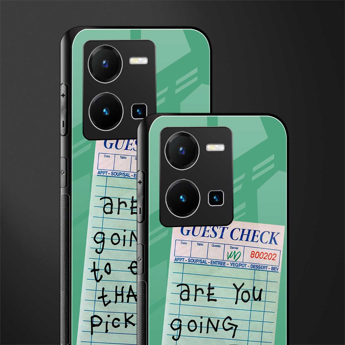 eat that pickle back phone cover | glass case for vivo y35 4g