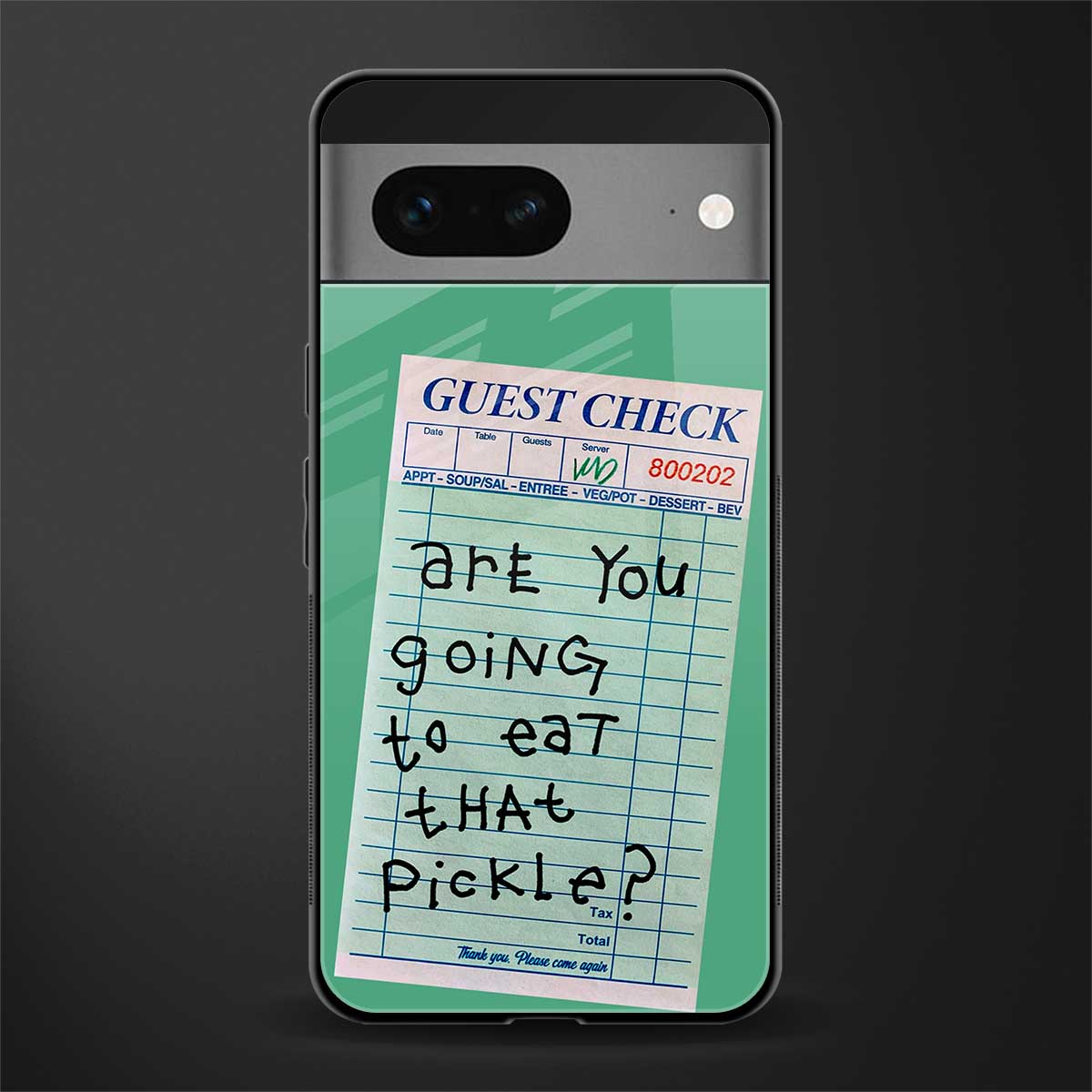 Eat That Pickle Phone Cover for Google Pixel 7 Glass Case