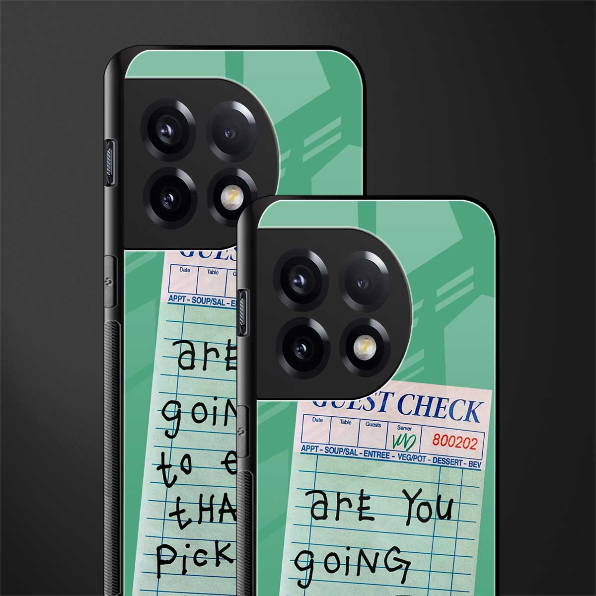 eat that pickle back phone cover | glass case for oneplus 11r