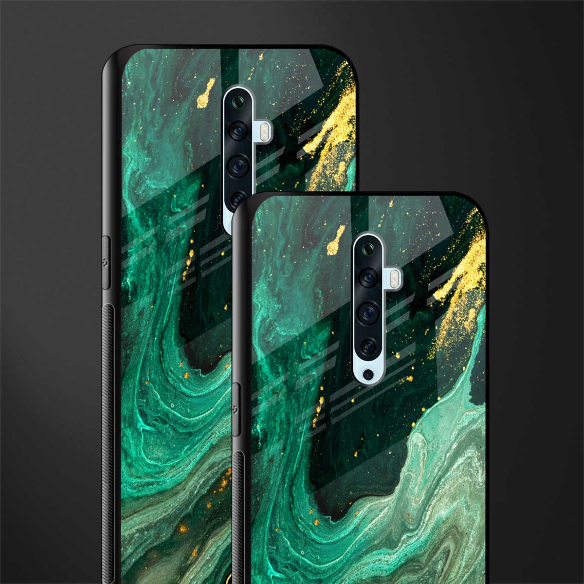 emerald pool glass case for oppo reno 2f image-2