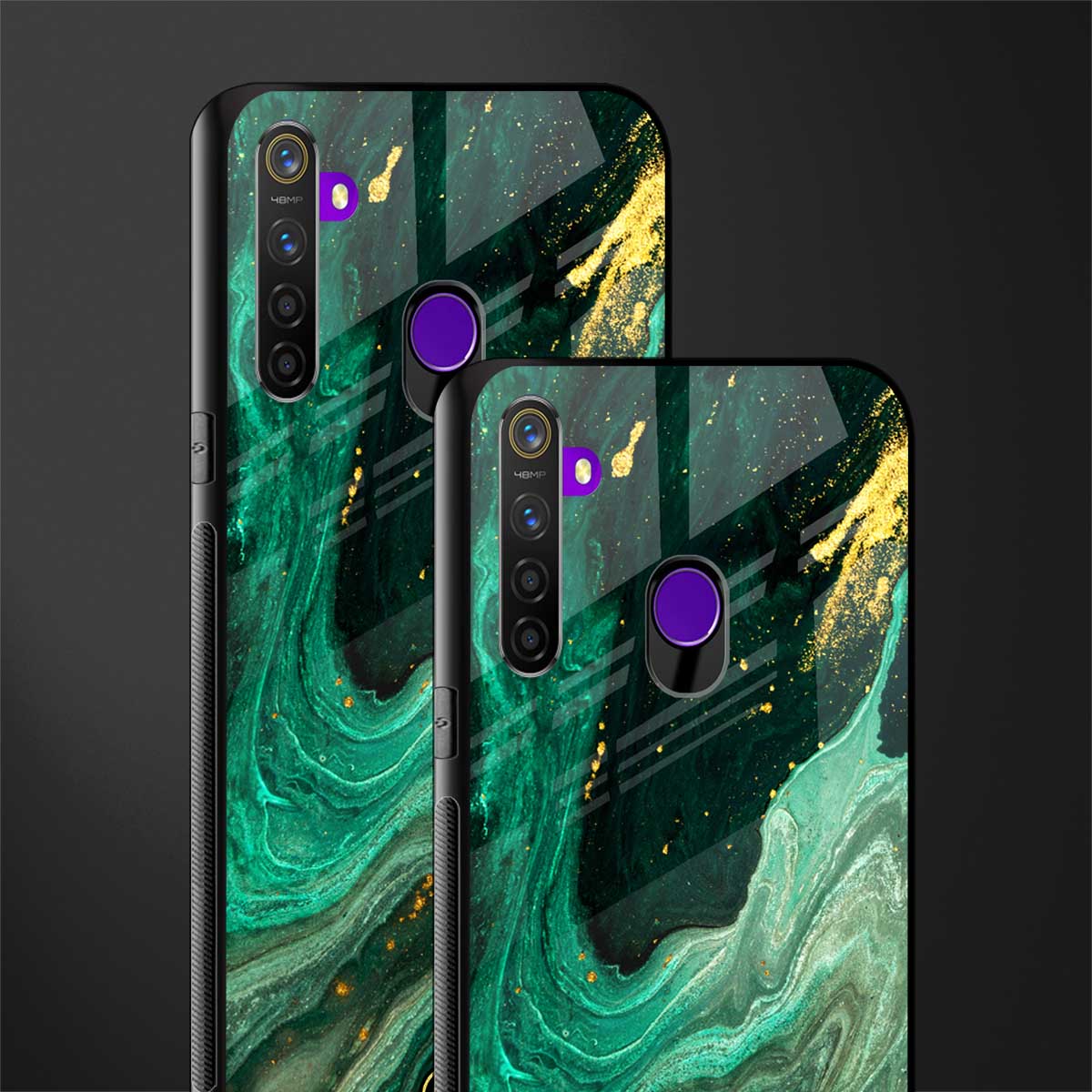 emerald pool glass case for realme 5s image-2