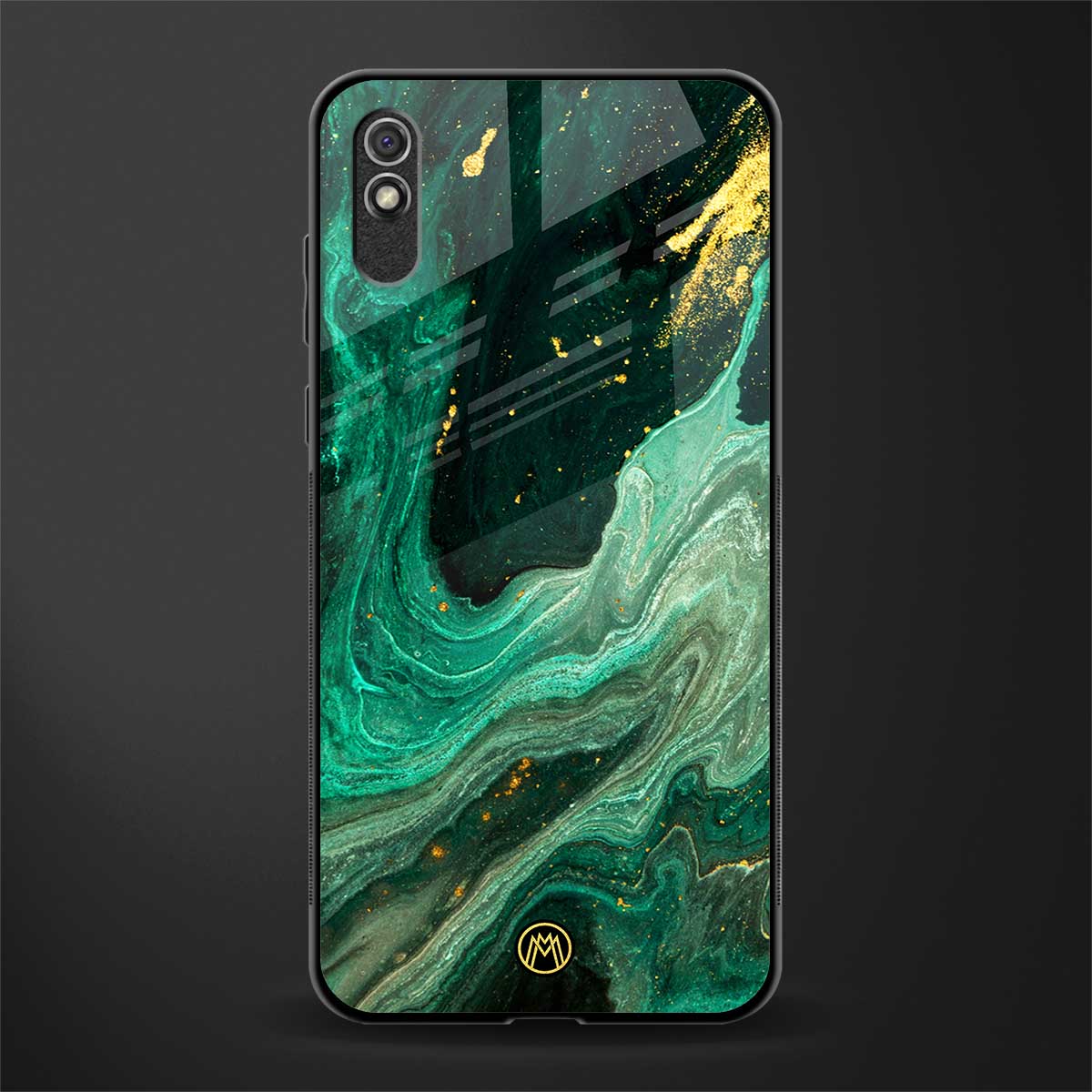 emerald pool glass case for redmi 9i image