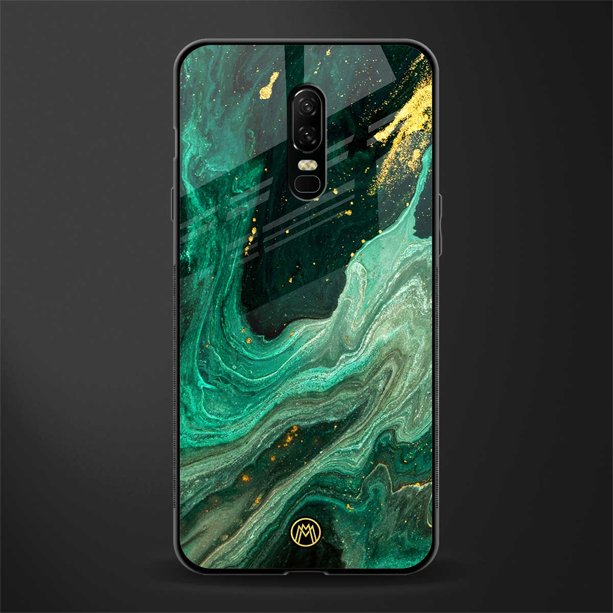 emerald pool glass case for oneplus 6 image