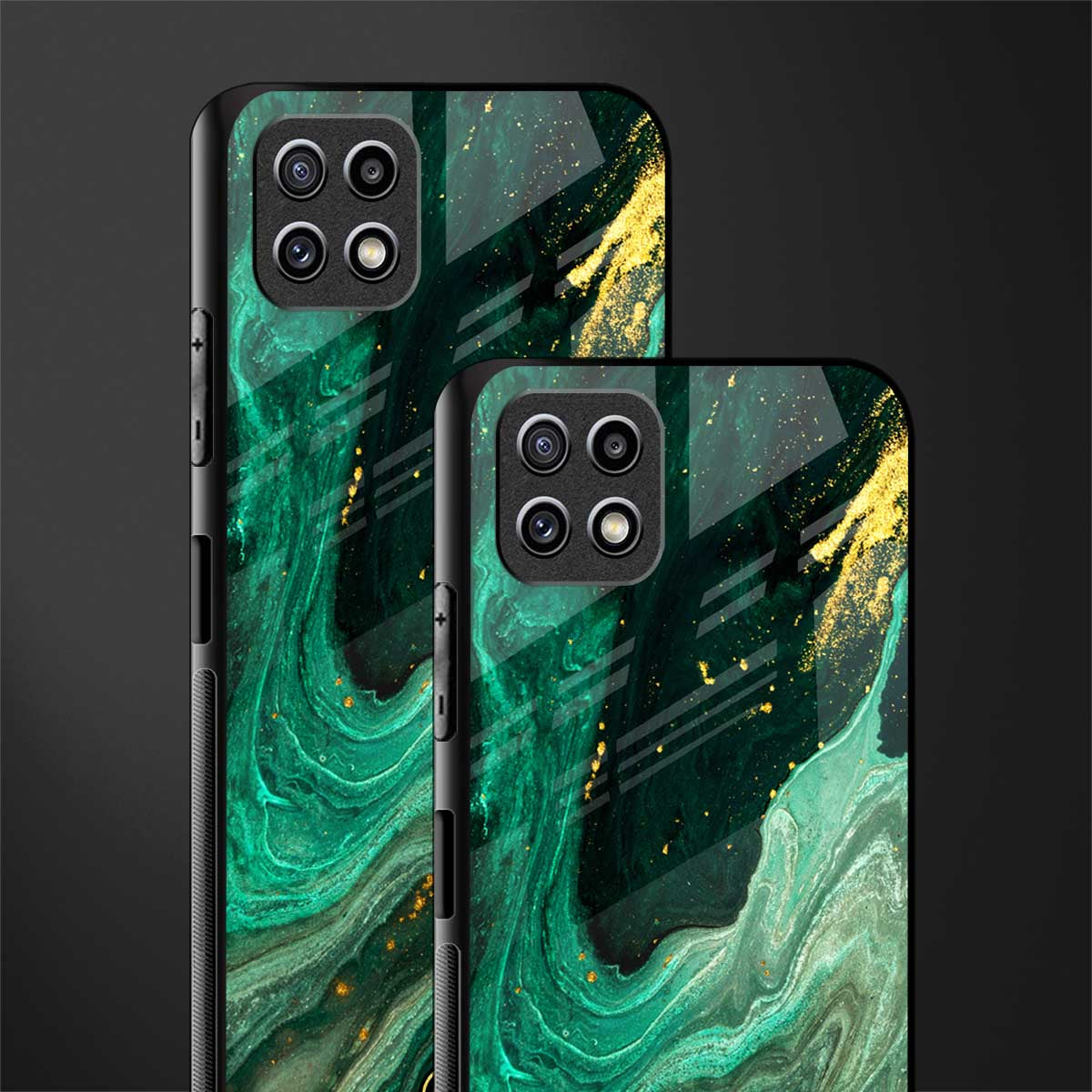 emerald pool back phone cover | glass case for samsung galaxy f42