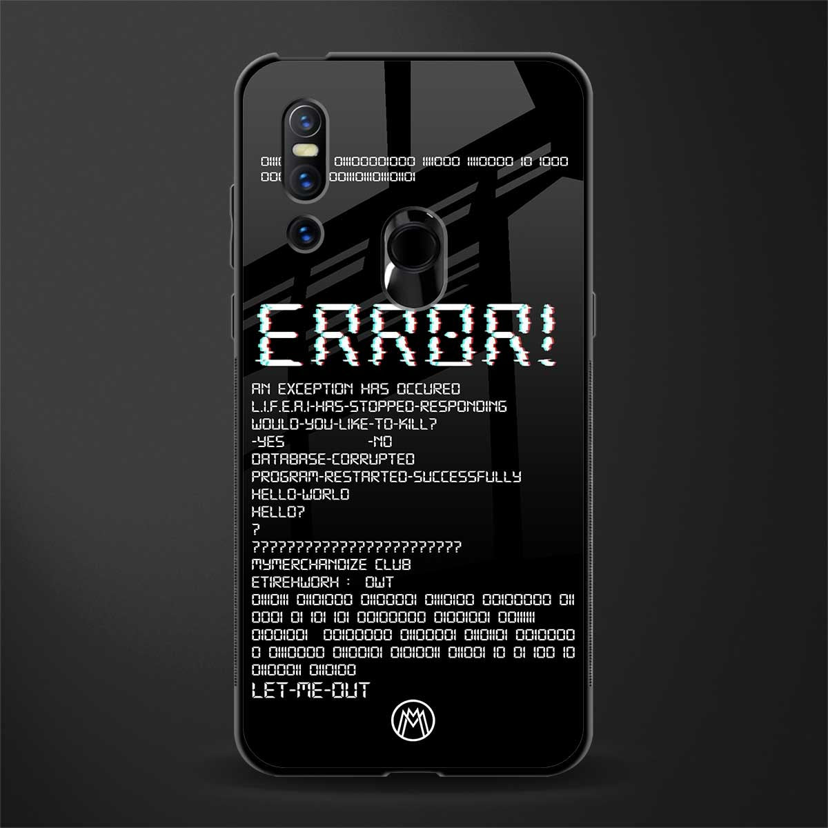 error glass case for vivo v15 image