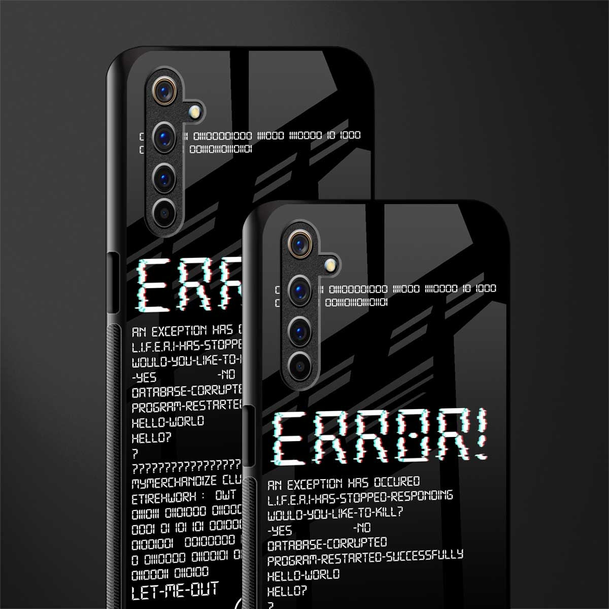 error glass case for realme 6 image-2