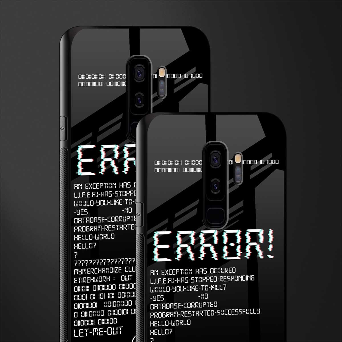 error glass case for samsung galaxy s9 plus image-2