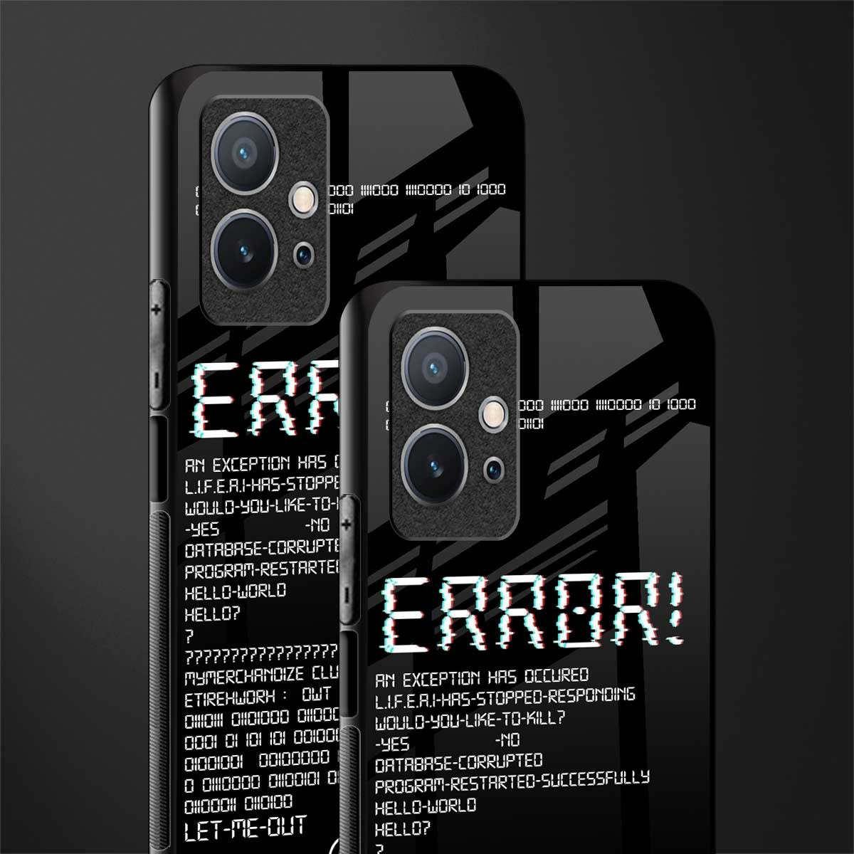 error glass case for vivo y75 5g image-2