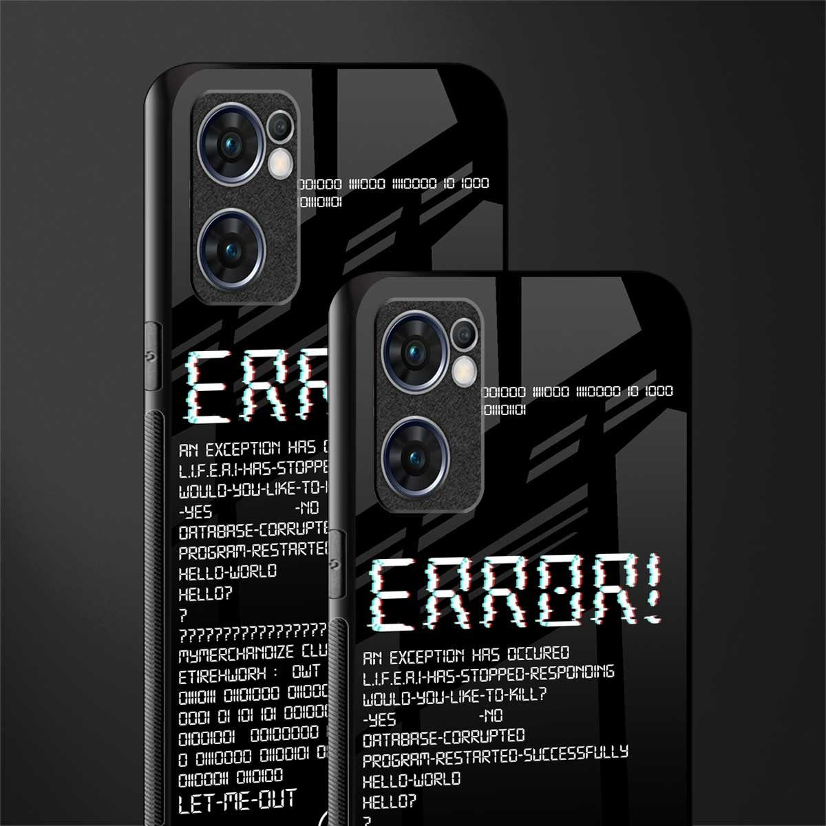 error glass case for oppo reno7 5g image-2