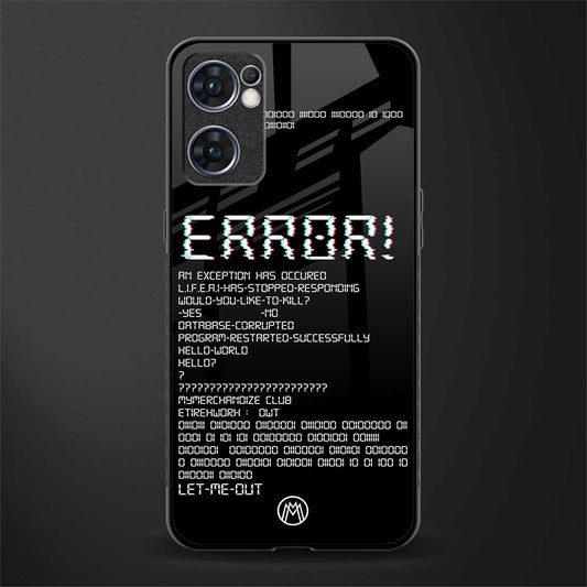 error glass case for oppo reno7 5g image