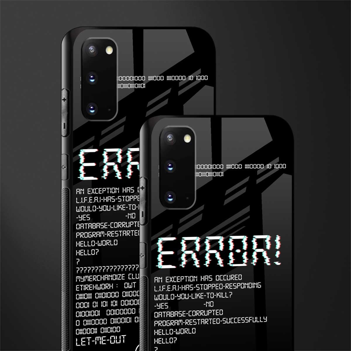 error glass case for samsung galaxy s20 image-2