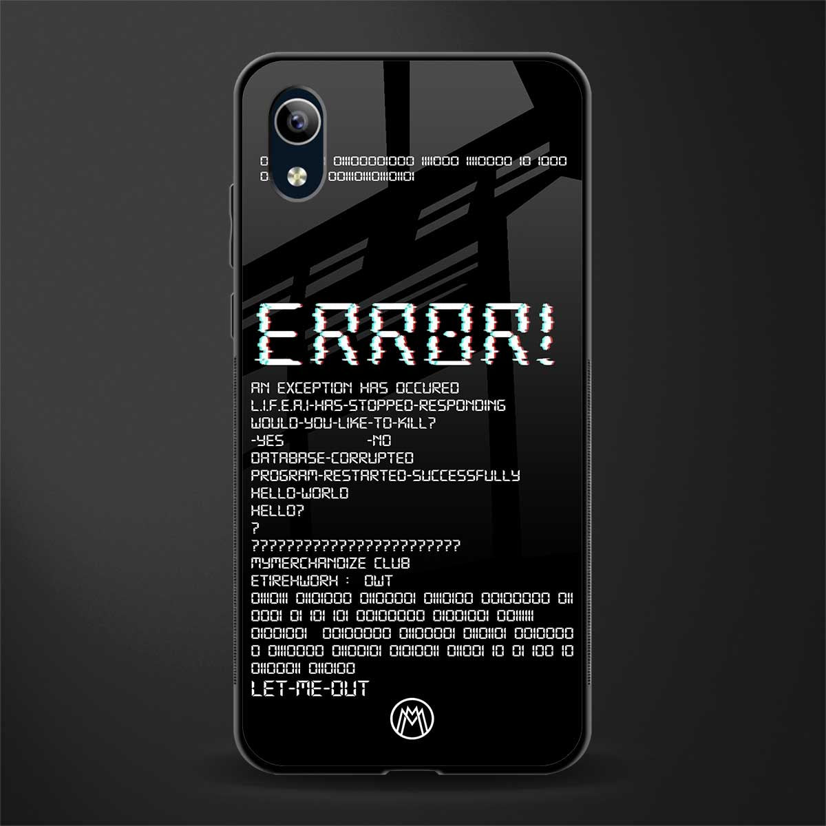 error glass case for vivo y1s without fingerprint image